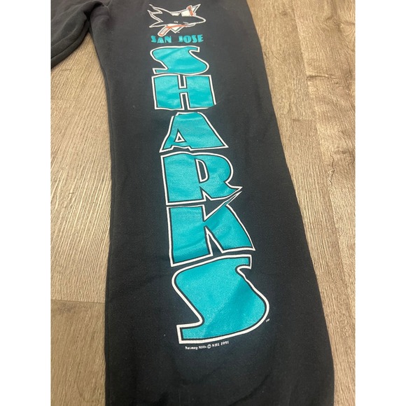 nutmeg mills Other - Vintage 1991 San Jose Sharks Nutmeg Mills Sweatpants Mens XL Black NHL Joggers